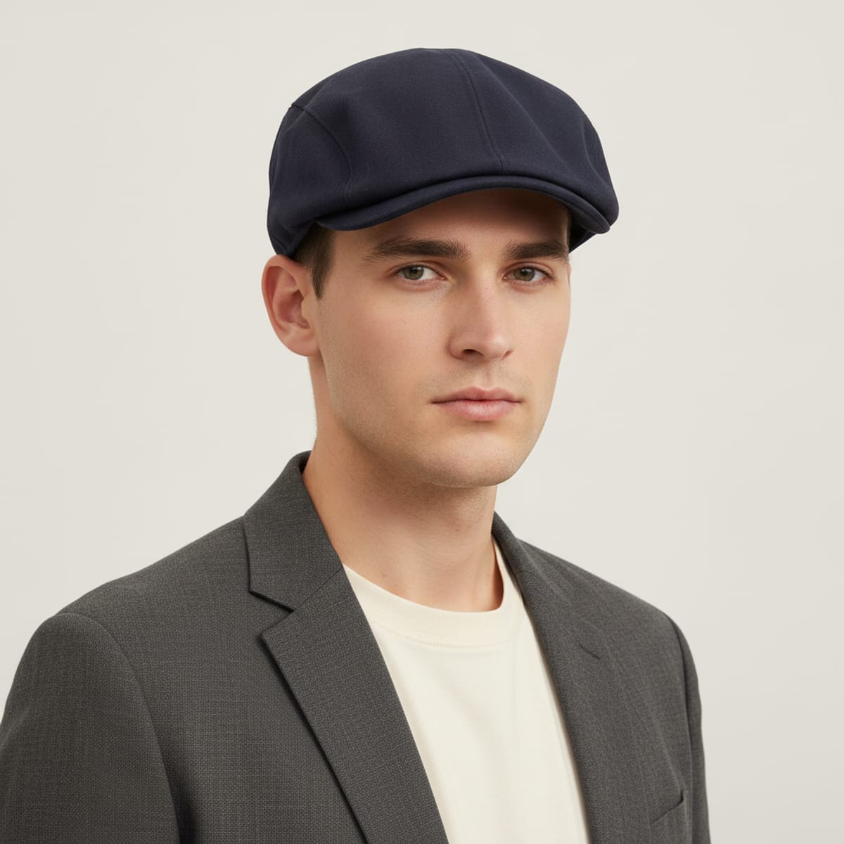 Coppola in suede per uomo elegante - Blu