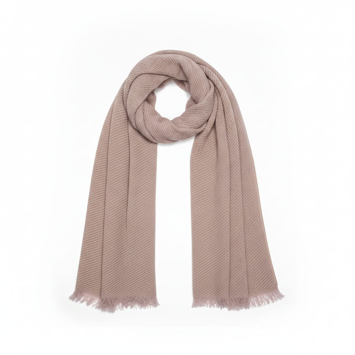 Foulard goffrato in lurex - Rosa