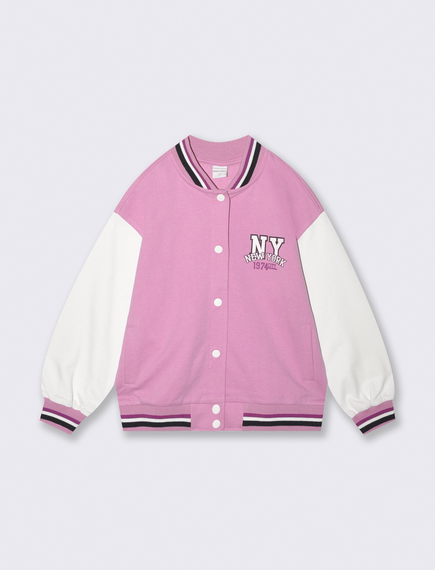 College style teddy hoodie - Pink