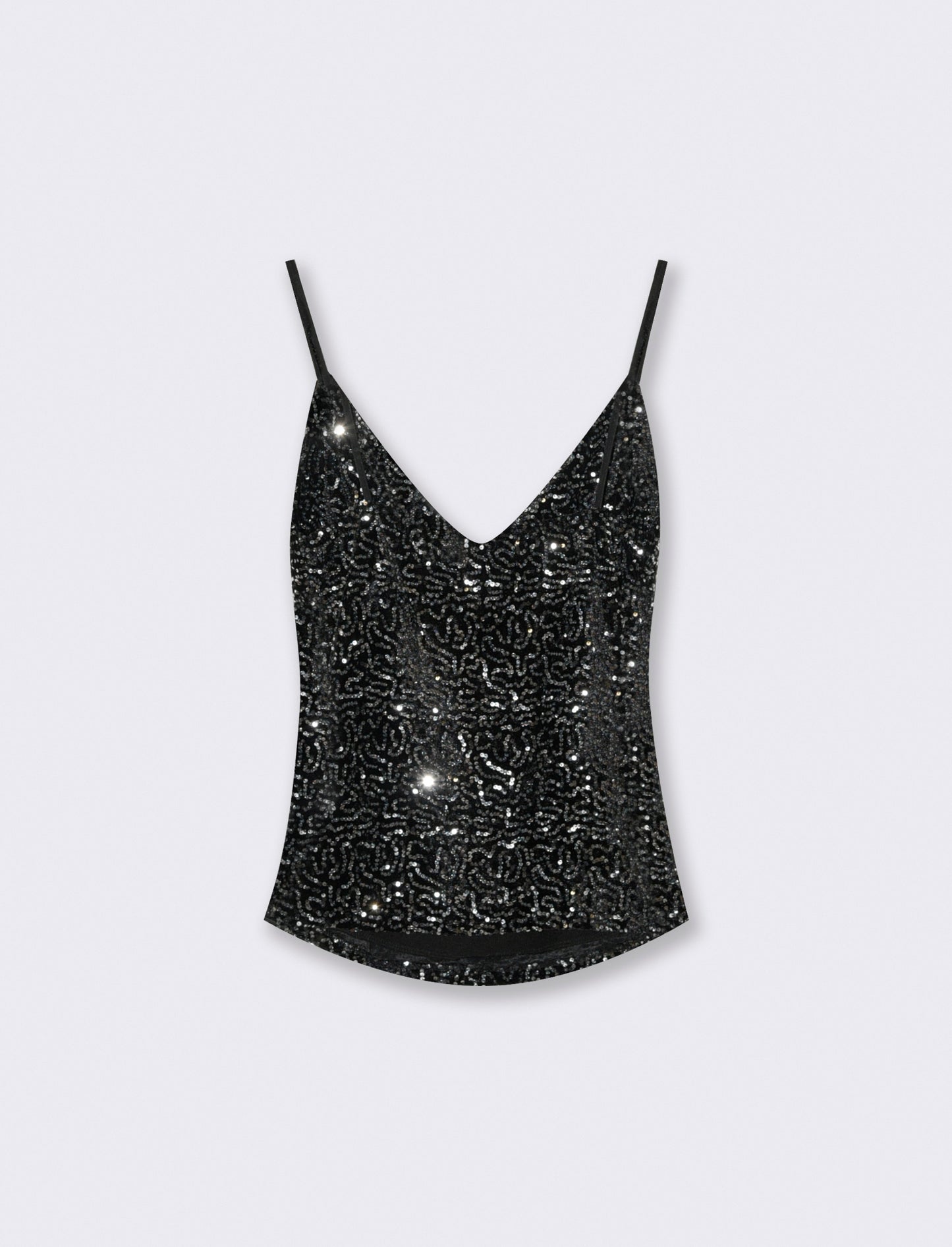 Top in paillettes - Argento