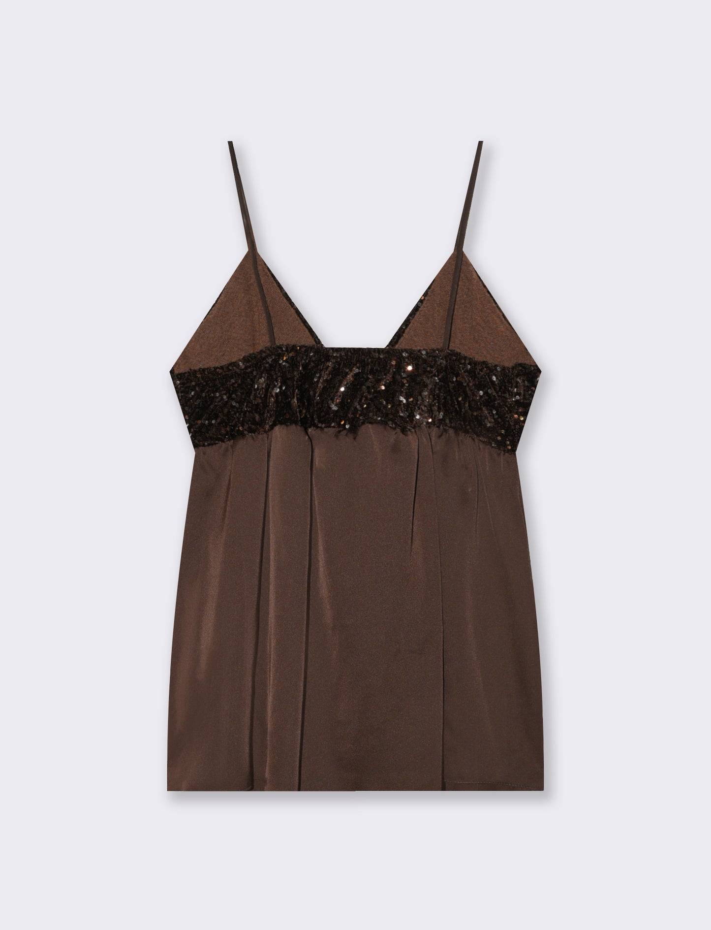 Top in paillettes e georgette - Moro