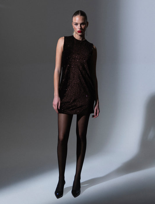 Vestito in paillettes - Moro