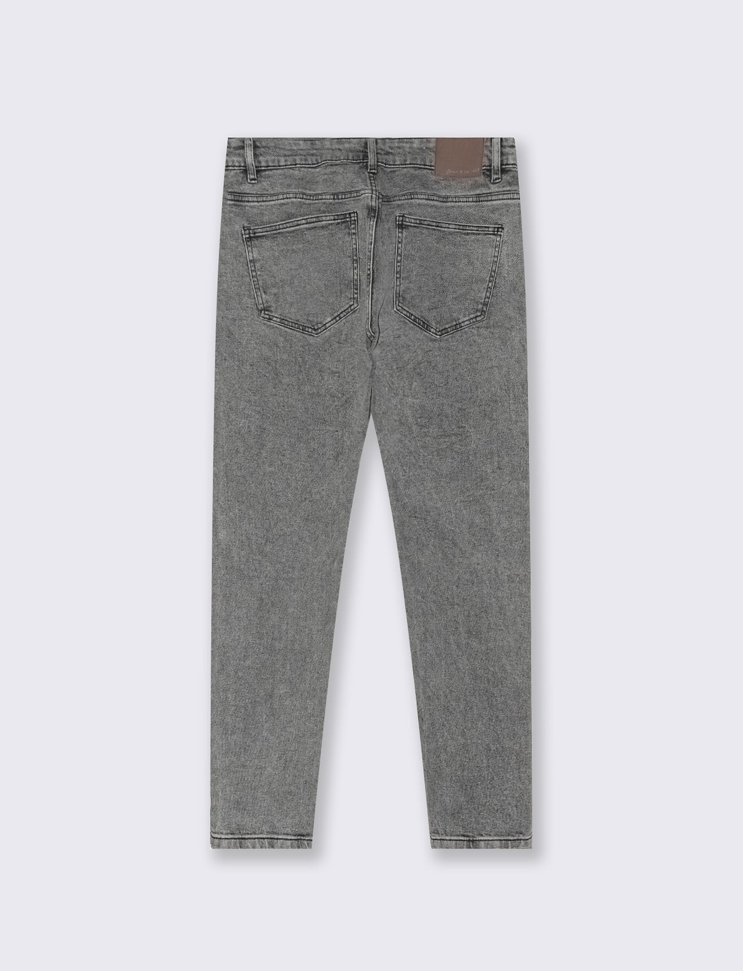 Jeans skinny fit grigio medio effetto slavato - Grigio