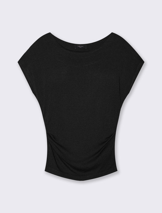 Tshirt over in maglia - Nero