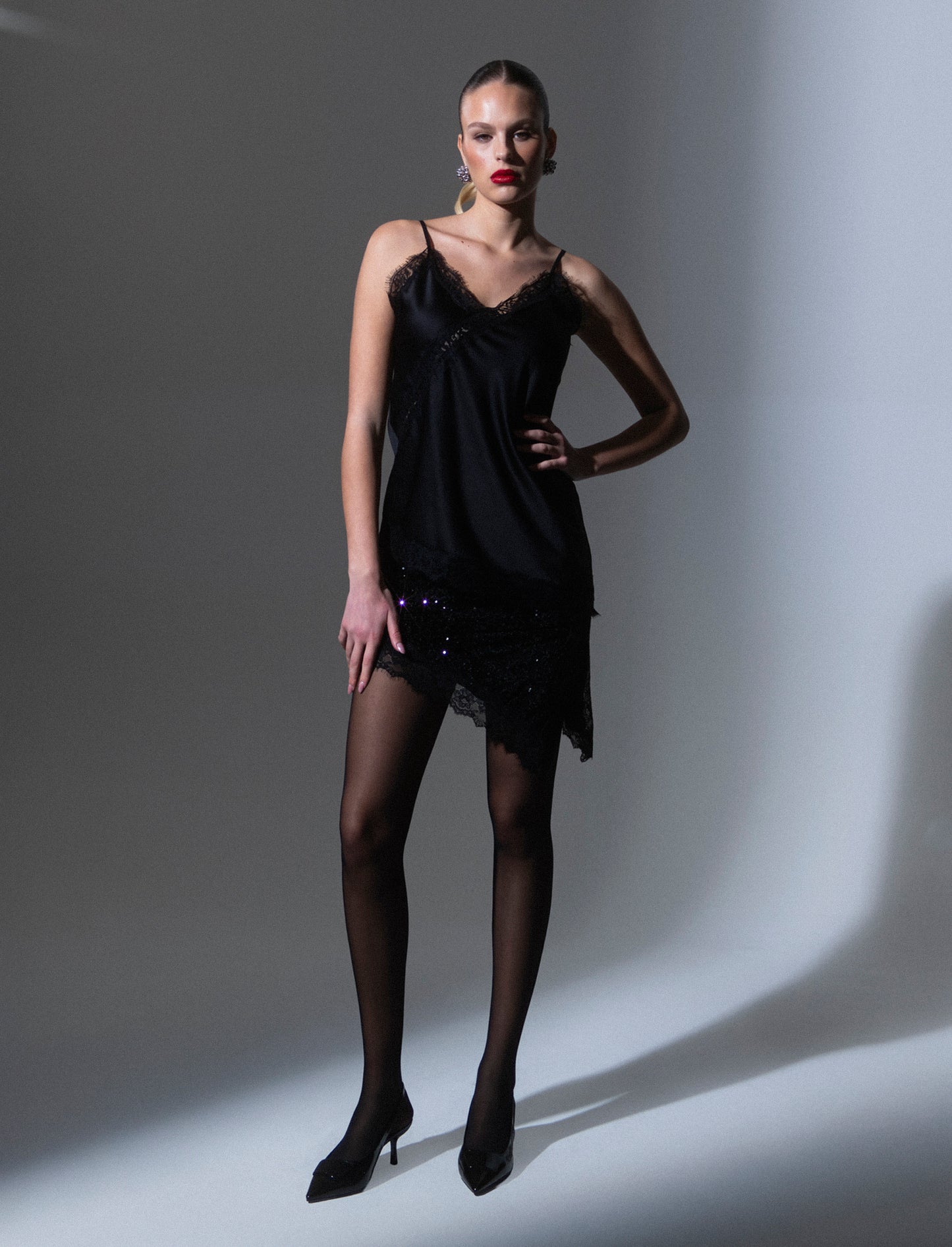 Gonna in paillettes - Nero