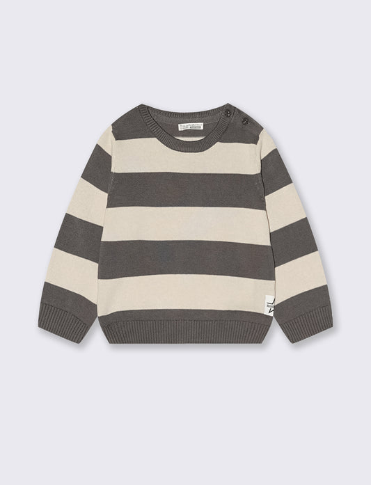 Maglione rigato girocollo basico e trendy - Righe