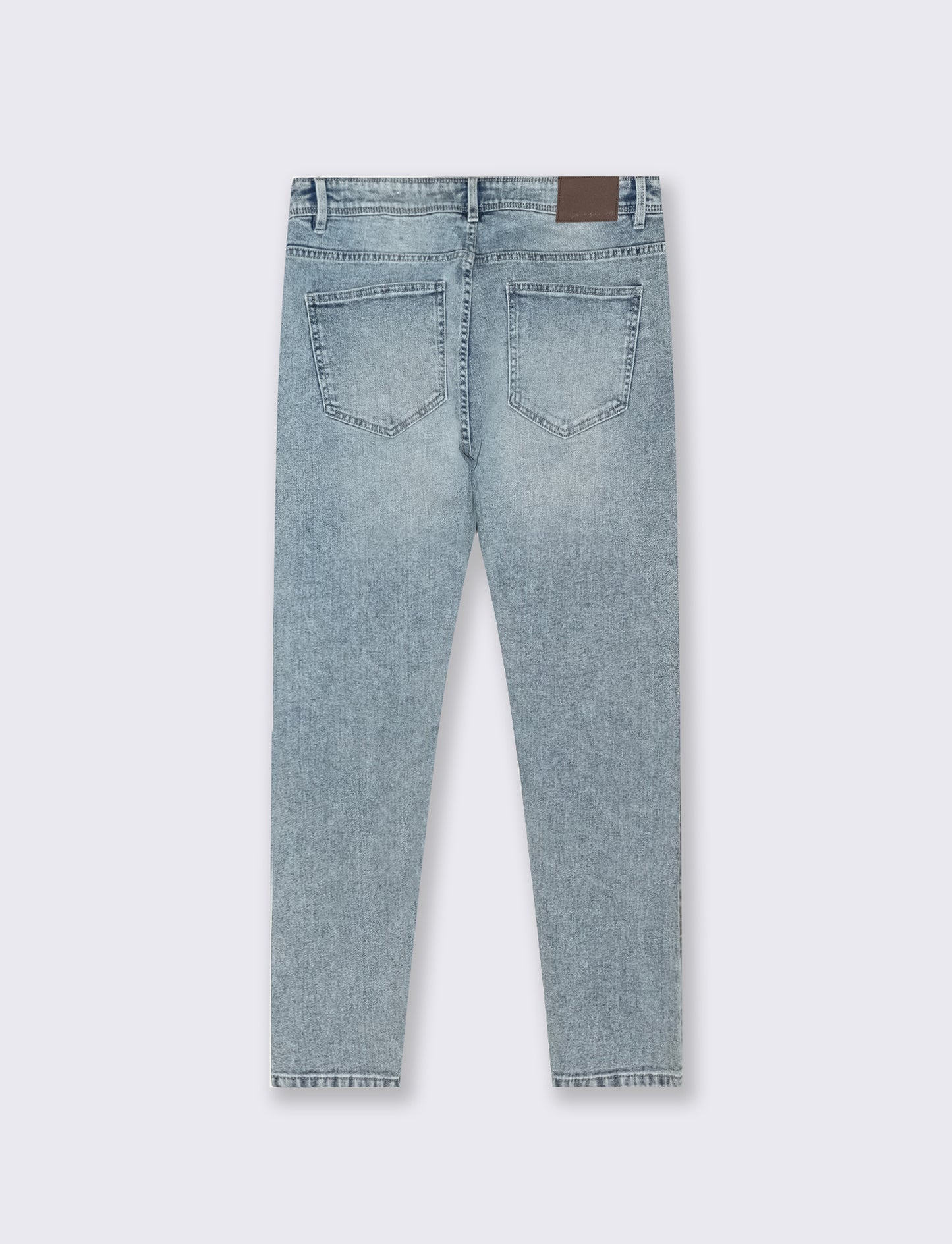 Light blue faded skinny fit jeans - Blue