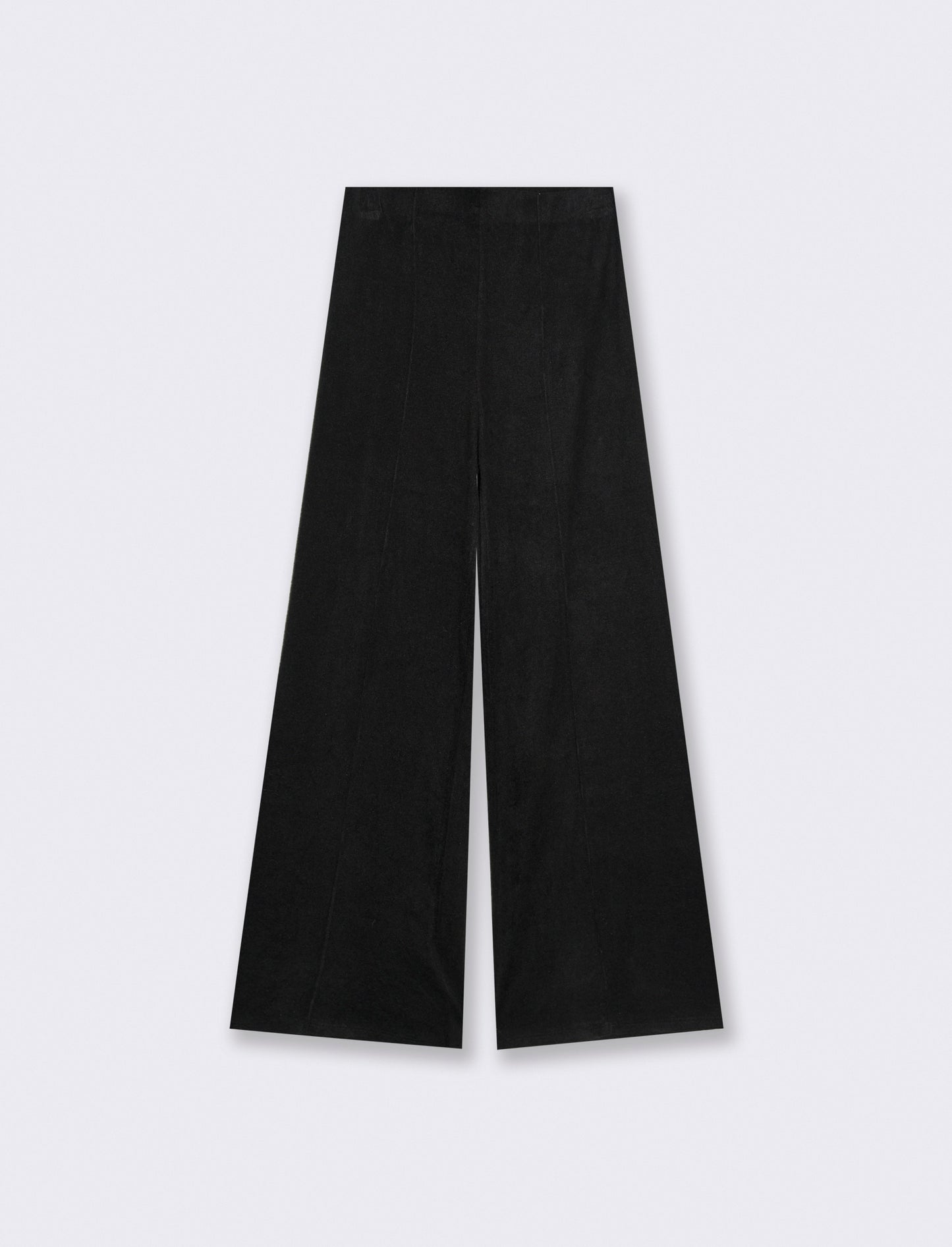 Pantalone palazzo in maglia - Nero