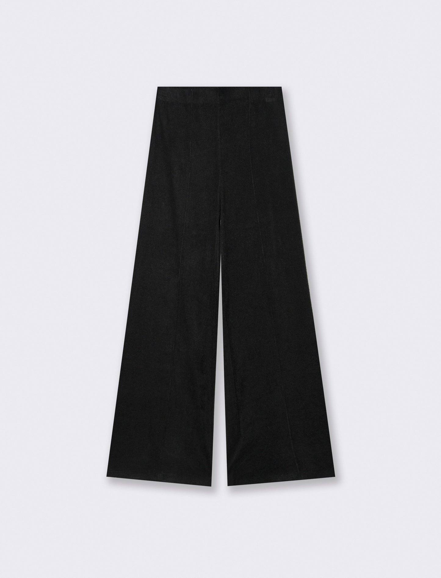 Pantalone palazzo in maglia - Nero