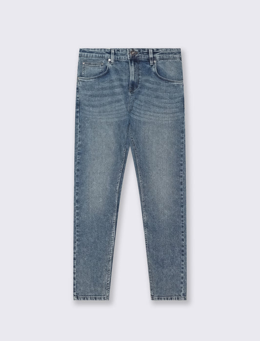 Jeans skinny fit blu medio effetto slavato - Denim