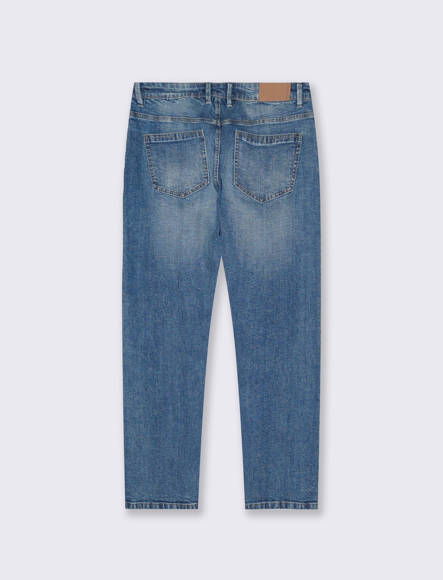 JEANS REGULAR FIT BLU MEDIO. - Denim
