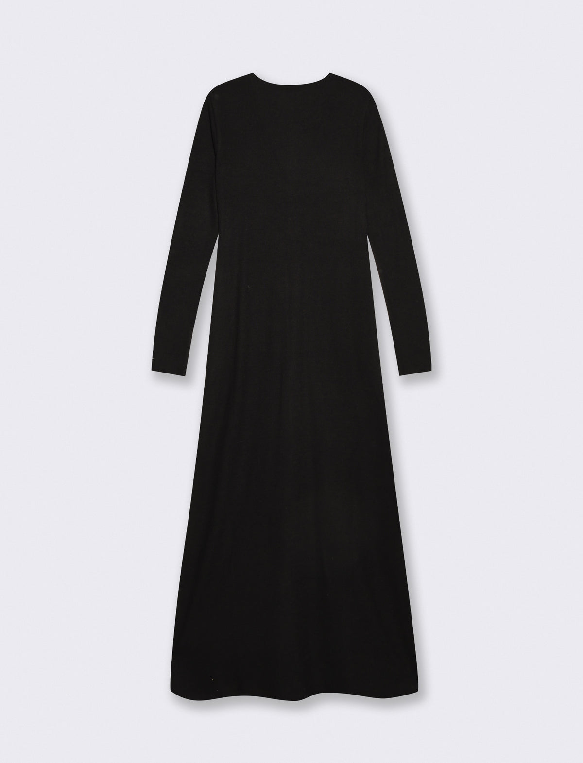 Vestito lungo con incrocio elegante - Nero