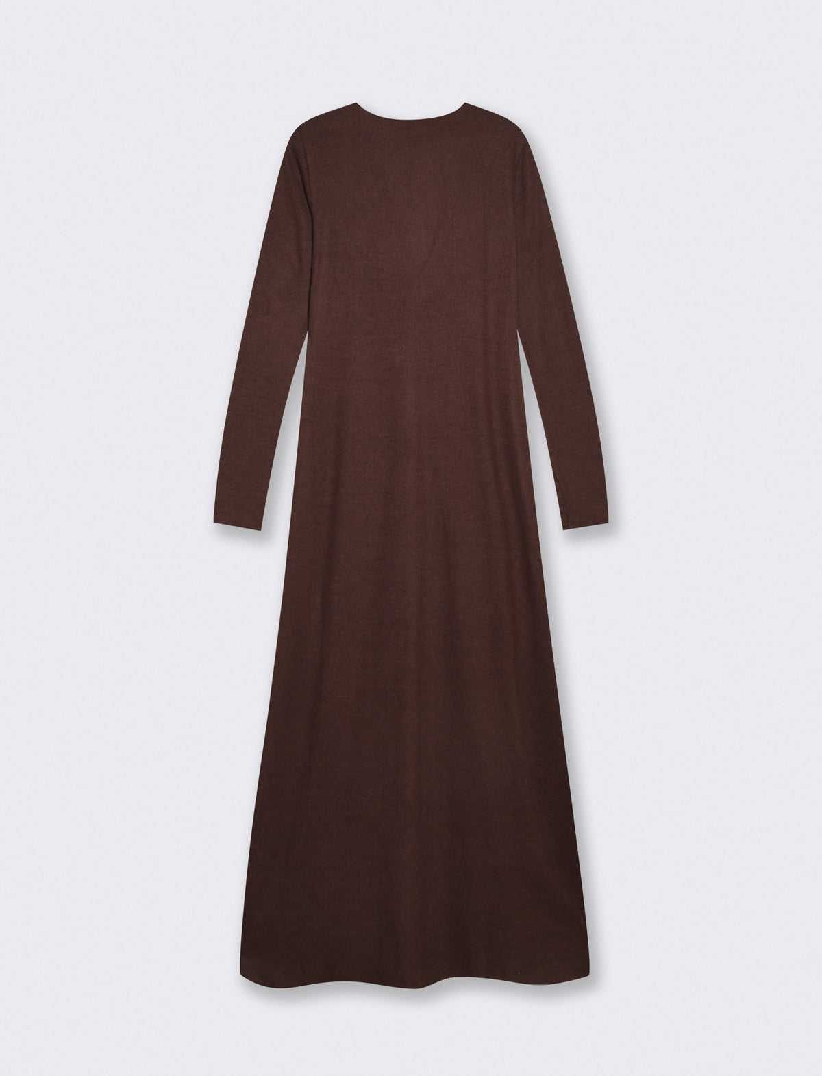 Vestito lungo con incrocio elegante - Moro