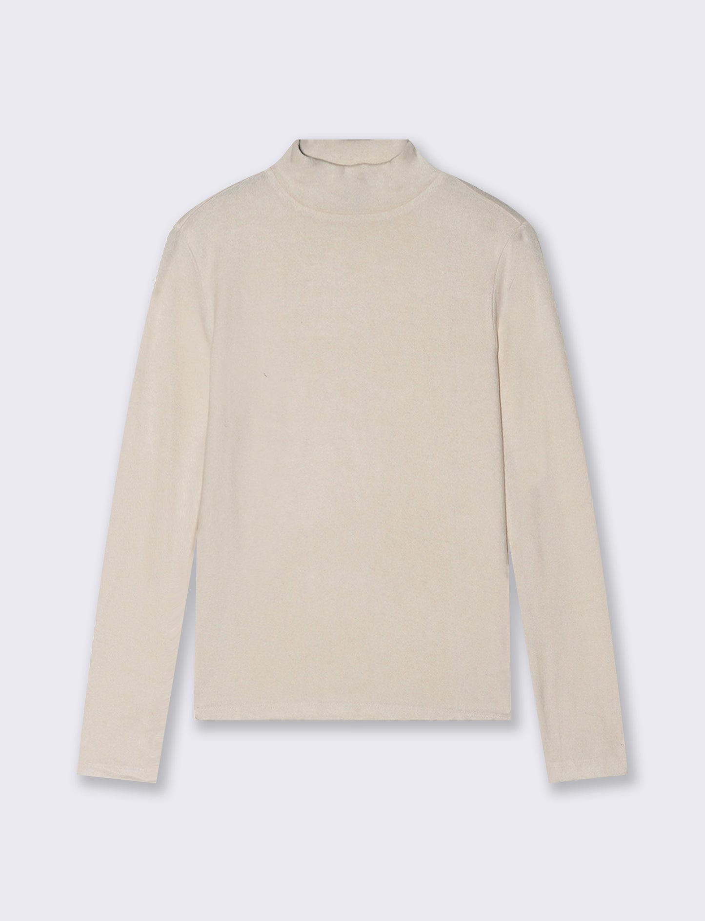 T-SHIRT BASICA MANICA LUNGA - Avorio