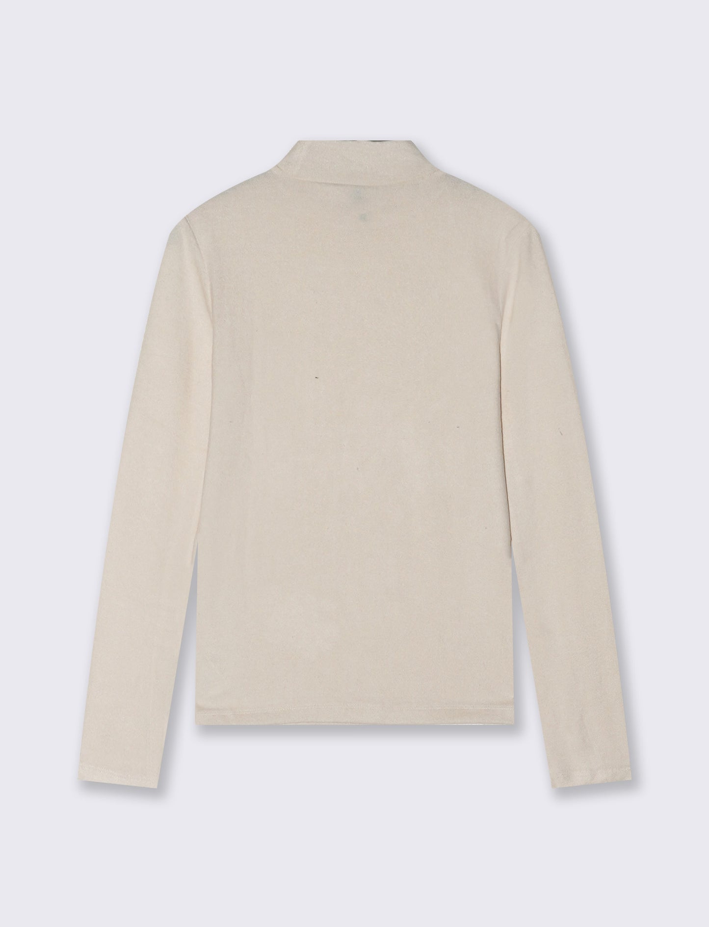 T-SHIRT BASICA MANICA LUNGA - Avorio