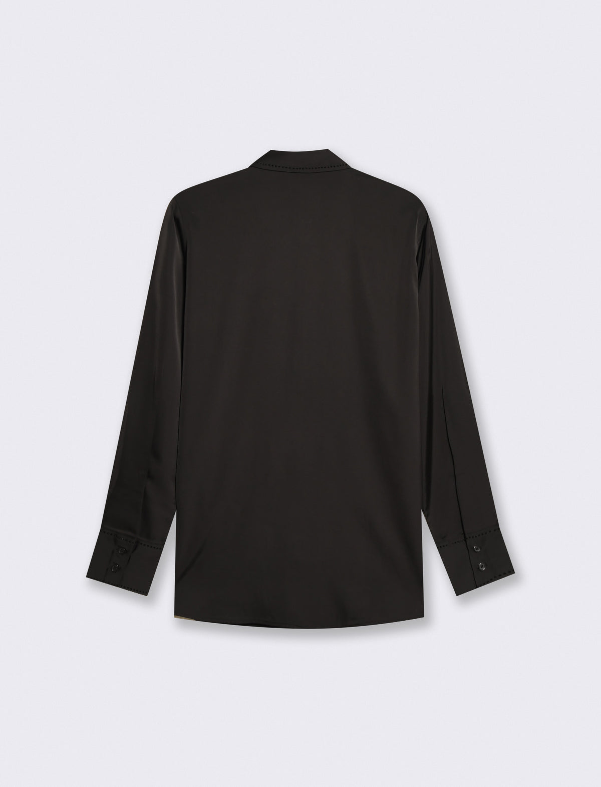 Camicia manica lunga con colletto dettagliato - Nero