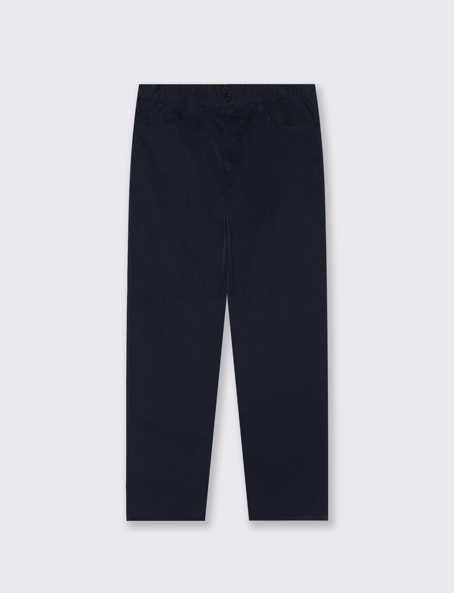 Pantaloni Regular Fit 5 Tasche Twill - Blu