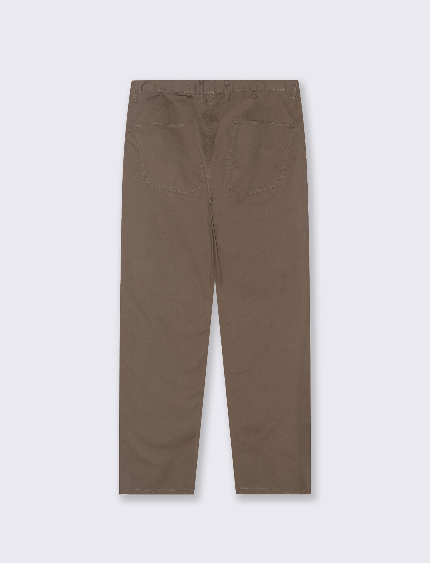 Regular Fit 5 Pocket Twill Pants - Grey