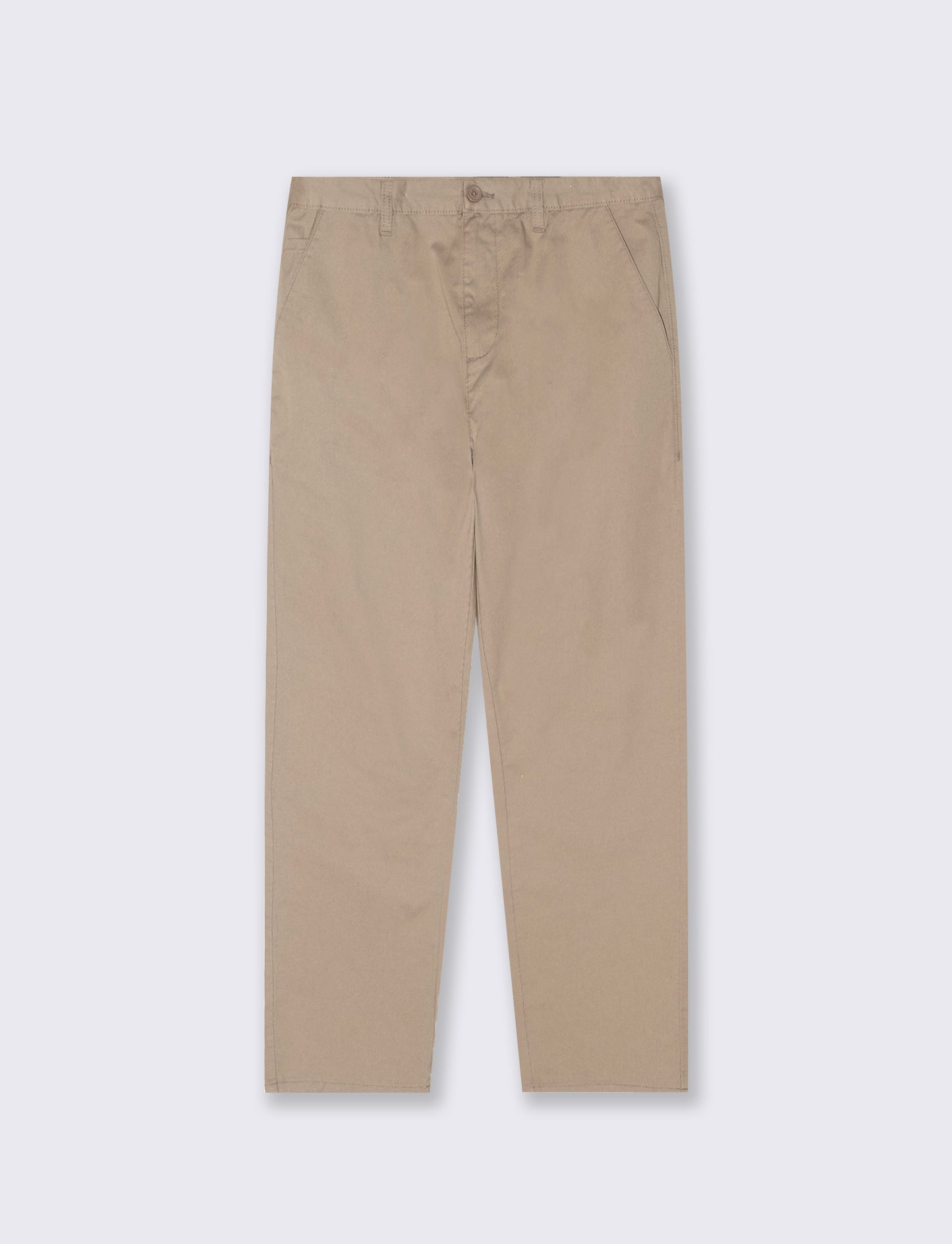 Regular Fit Cotton Chino Pants - Beige