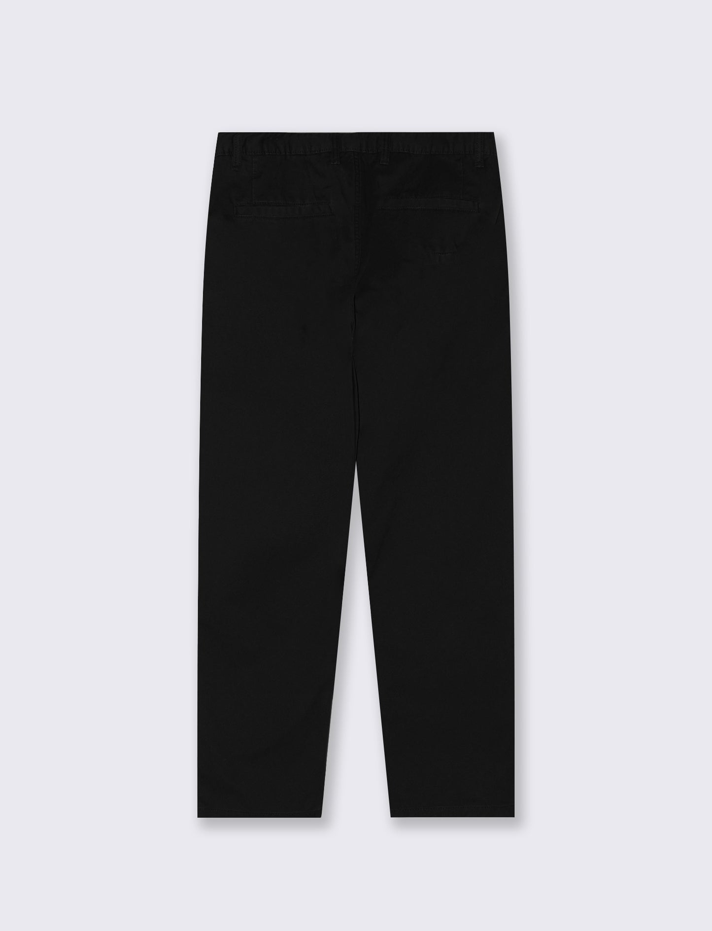 Pantaloni Chino Regular Fit in Cotone - Nero