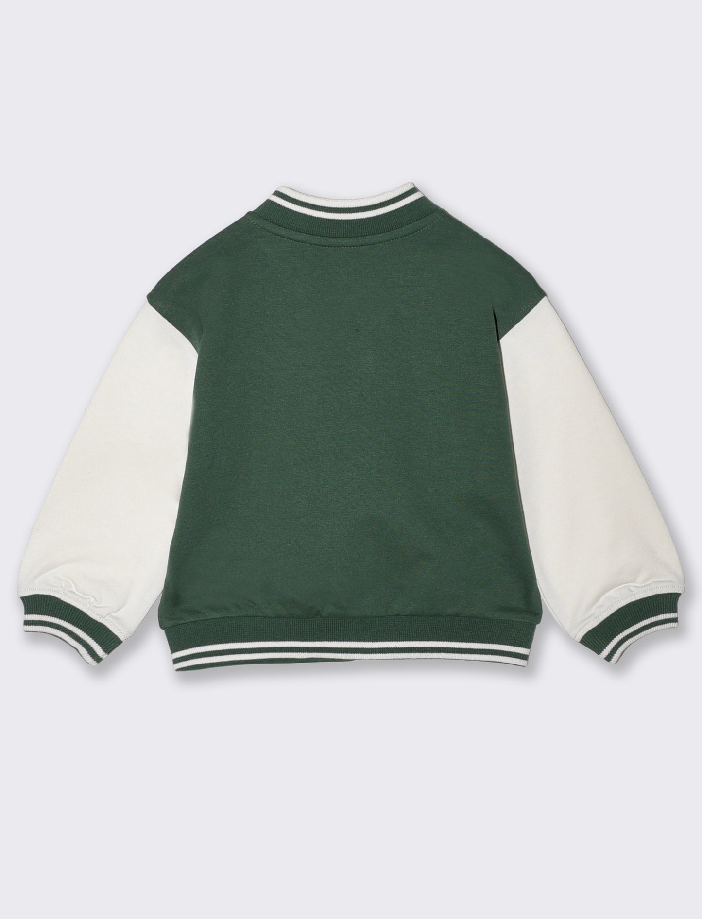 Versatile cotton college jacket - Green