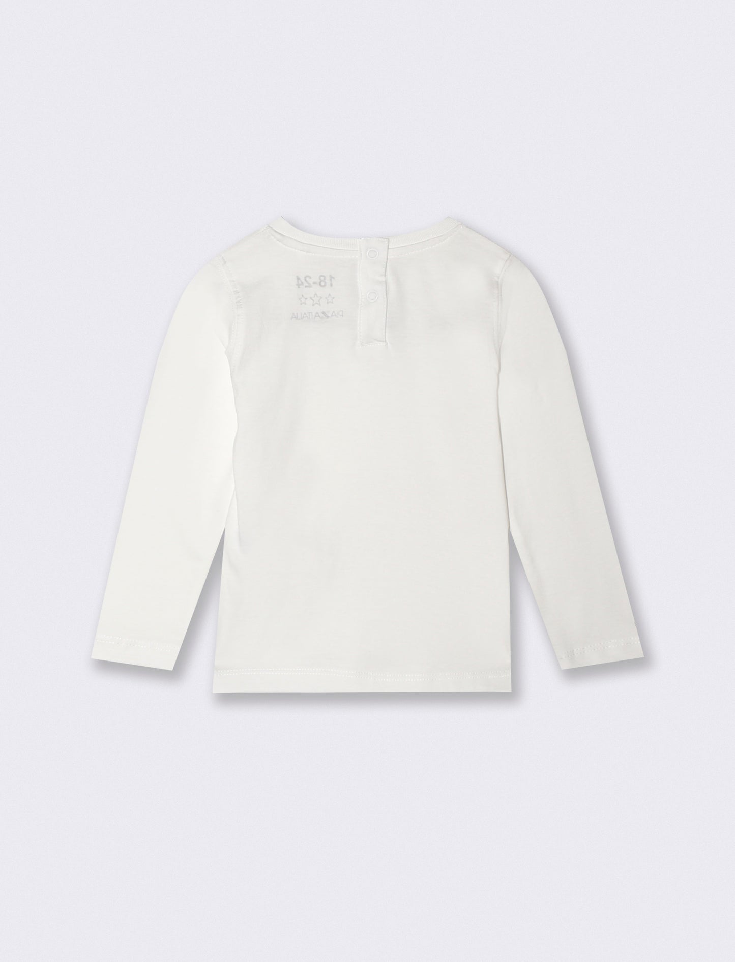 Solid color cotton crew neck t-shirt - White