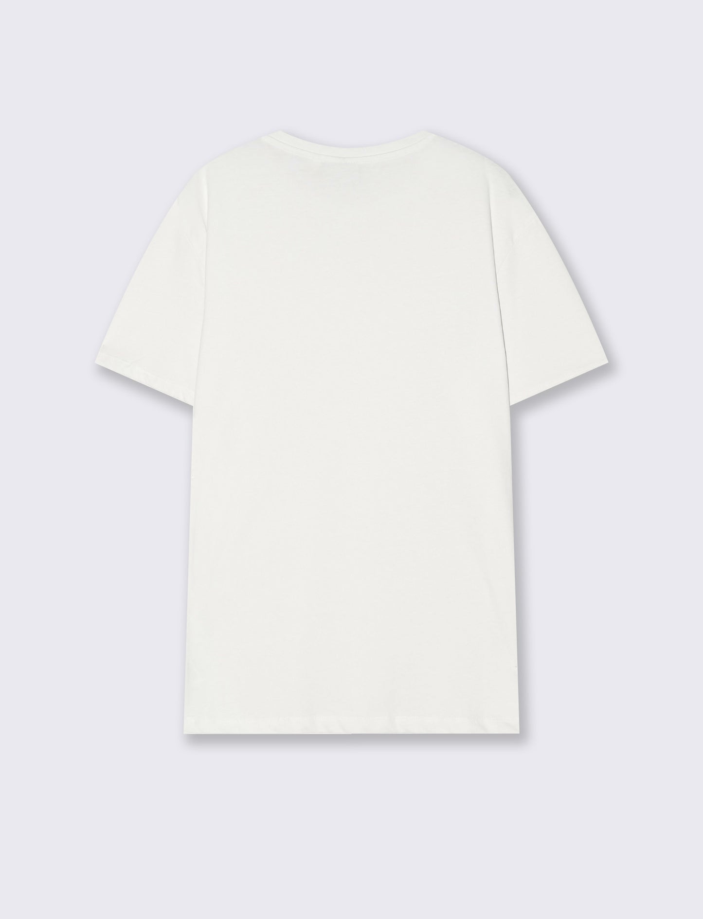 Regular fit cotton crew neck T-shirt - White