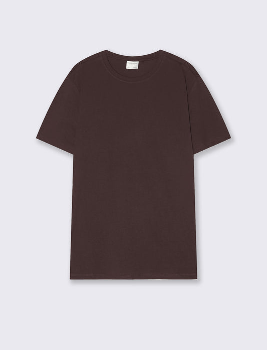 Regular fit cotton crew neck T-shirt - Red