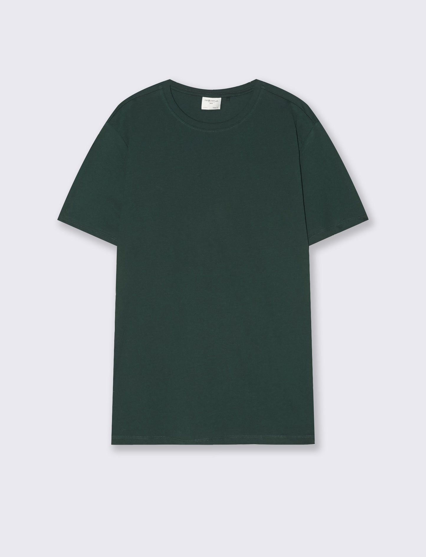 Regular fit cotton crew neck T-shirt - Green