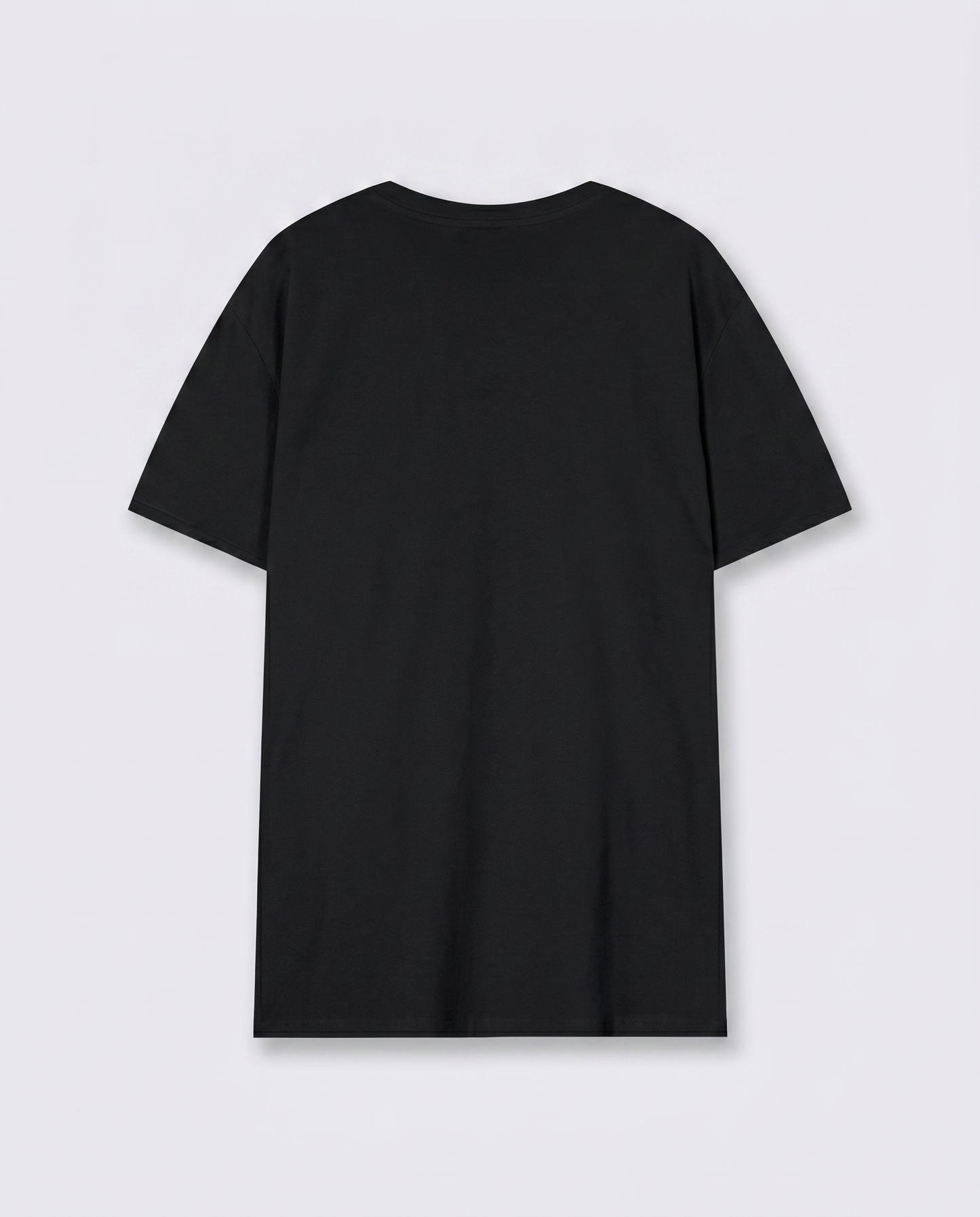 Basic crew neck T-shirt with pocket - Black