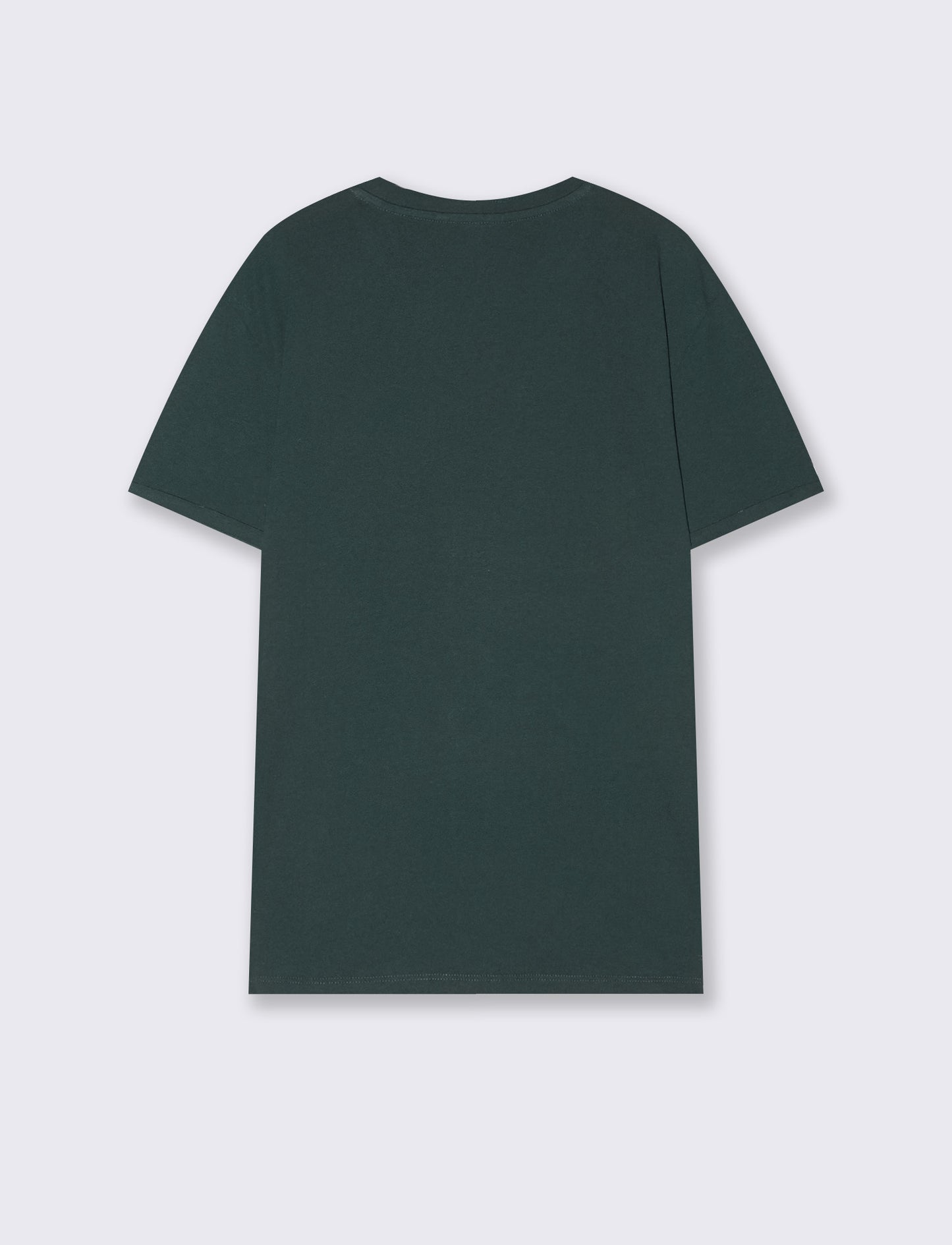 Basic crew neck T-shirt with pocket - Green