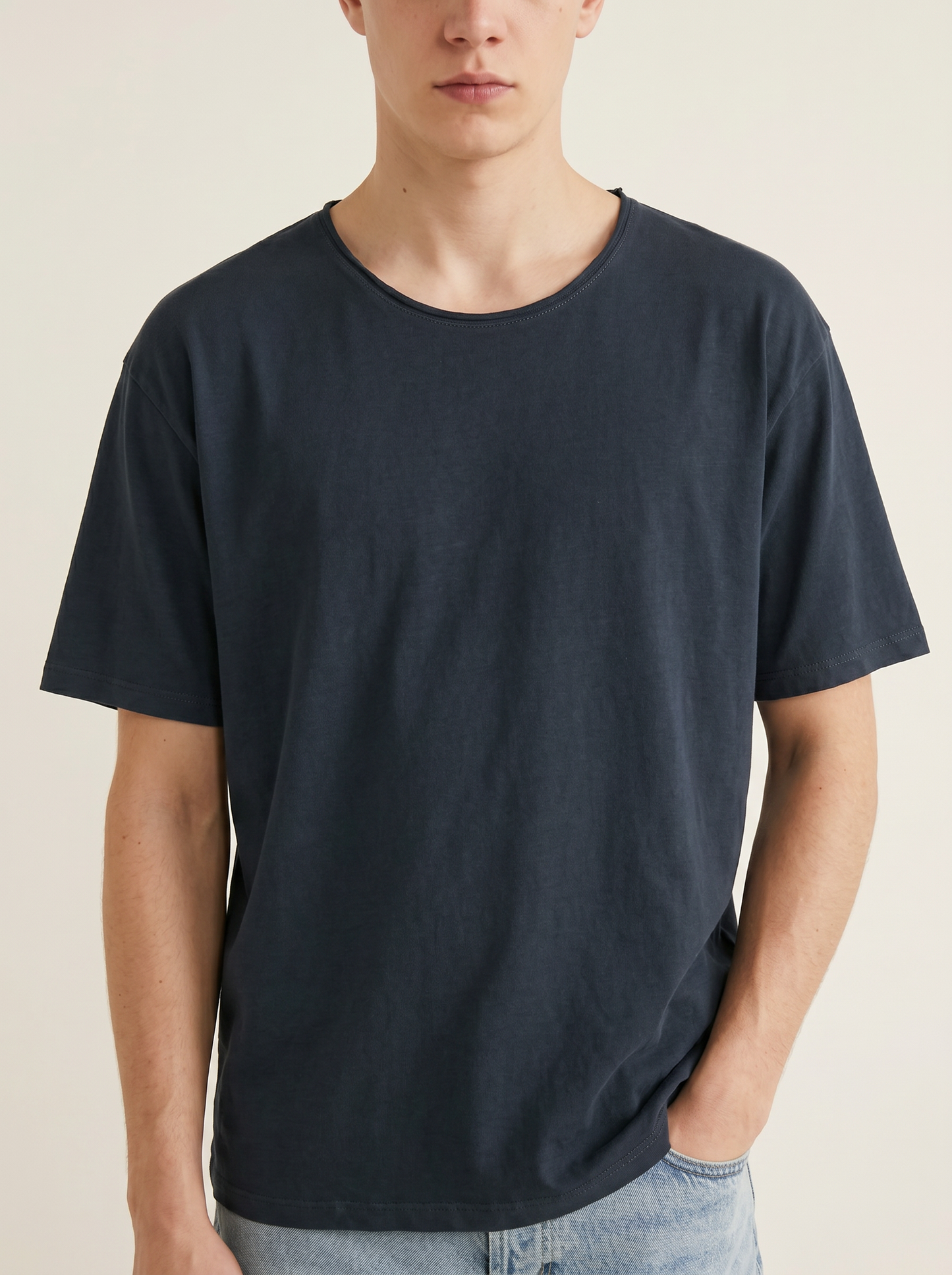 T-shirt Orli regular fit con orli vivi - Avion