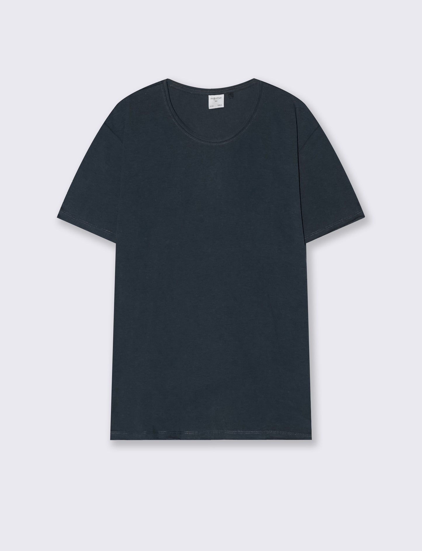 Orli regular fit T-shirt with bright hems - Blue