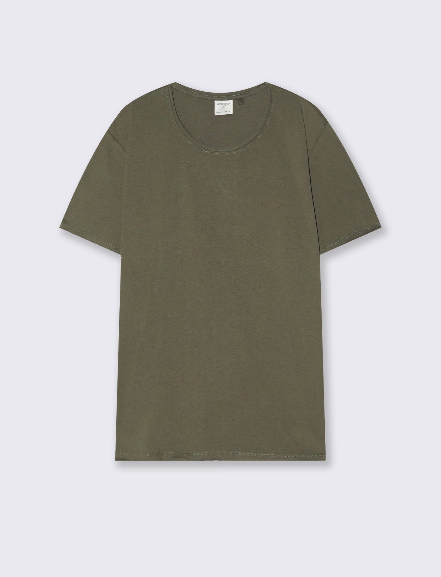 T-SHIRT ORLI TAGLIO VIVO REGULAR FIT - Verde kaki