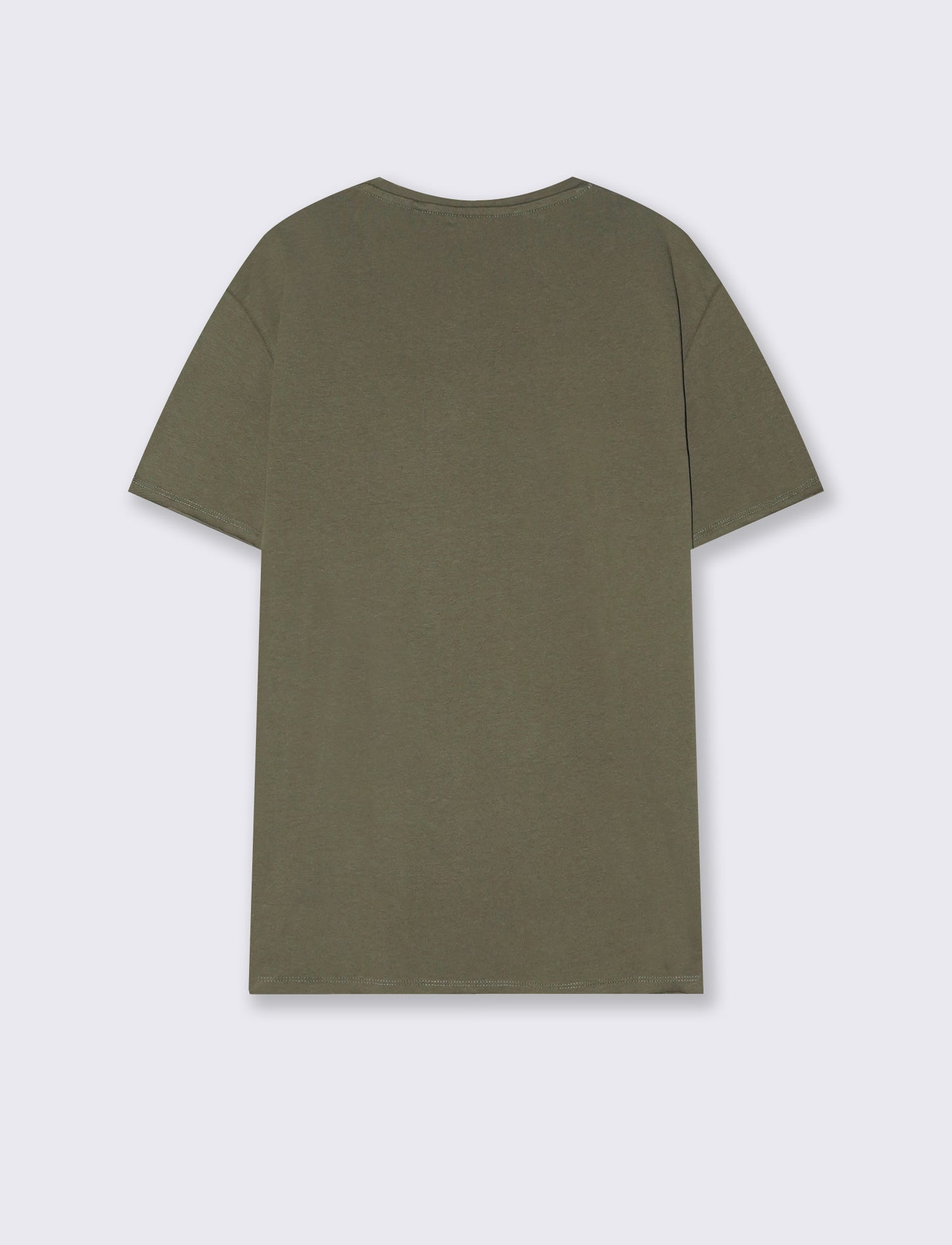 T-SHIRT ORLI TAGLIO VIVO REGULAR FIT - Verde kaki