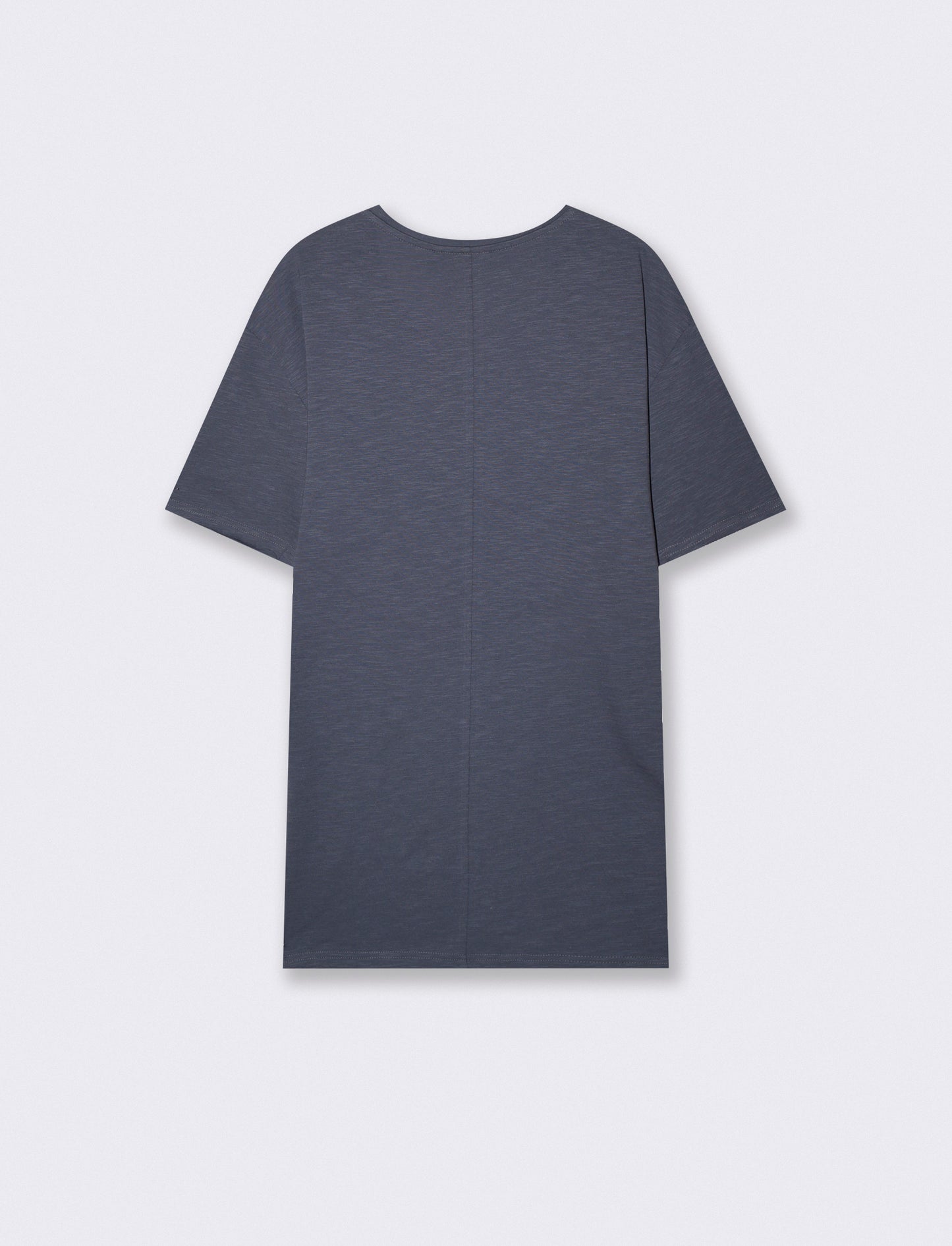 T-shirt cotone slub loose fit con tasca - Avion