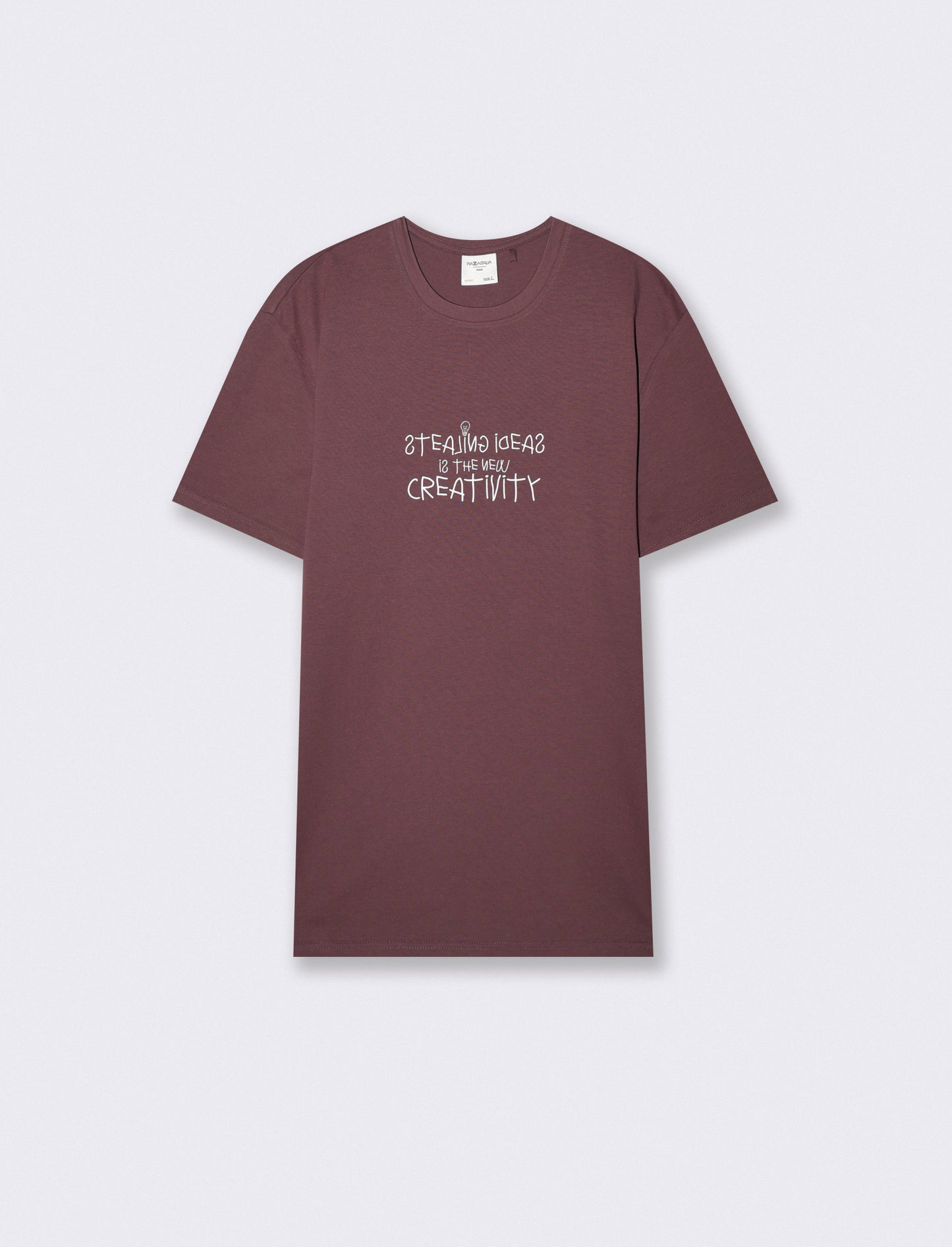 Cotton regular fit crew neck T-shirt - Red