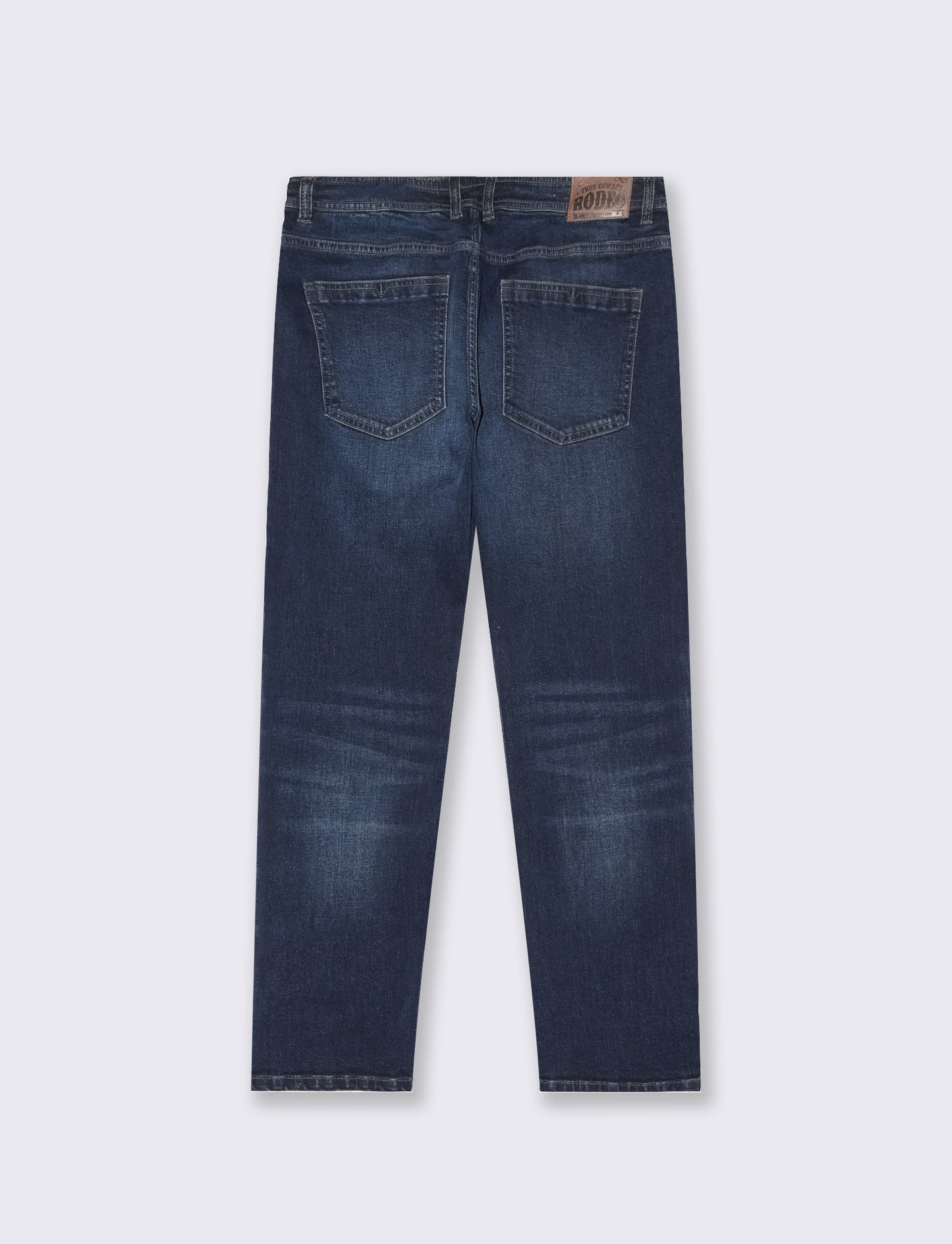 Dark Blue Slim Fit Jeans with Distressed Effect - Blue