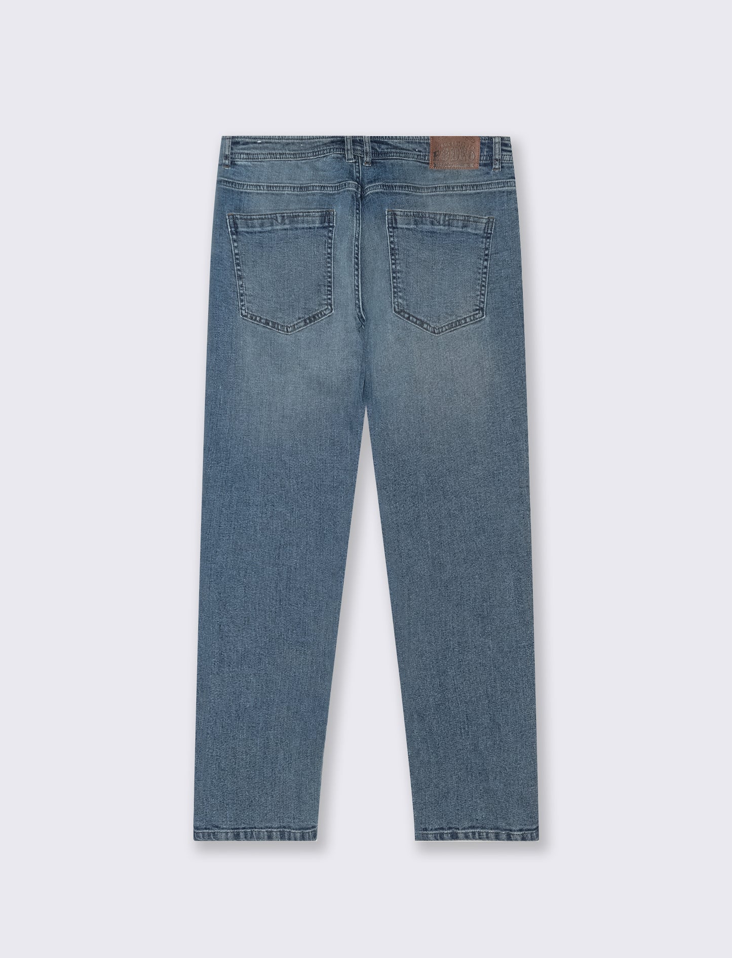 Light blue slim fit jeans with a distressed effect - Blue