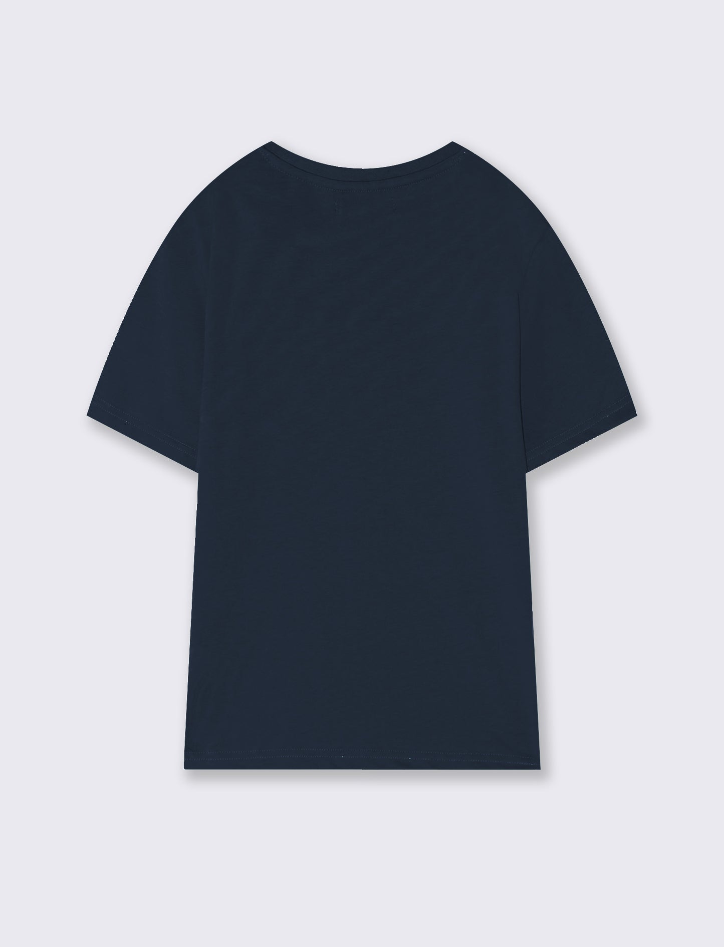 Versatile crew neck T-shirt with pocket - Blue