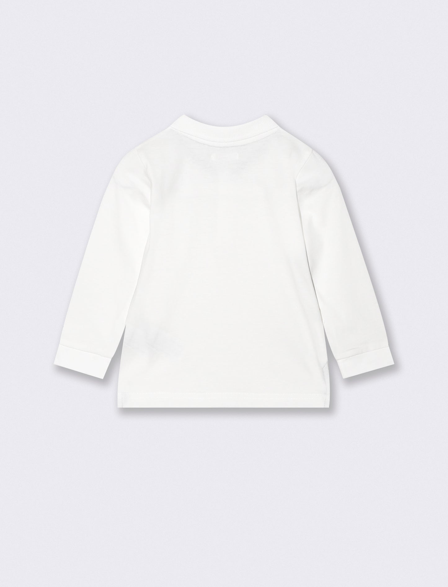 Polo in cotone con ricamo e inserti - Bianco latte