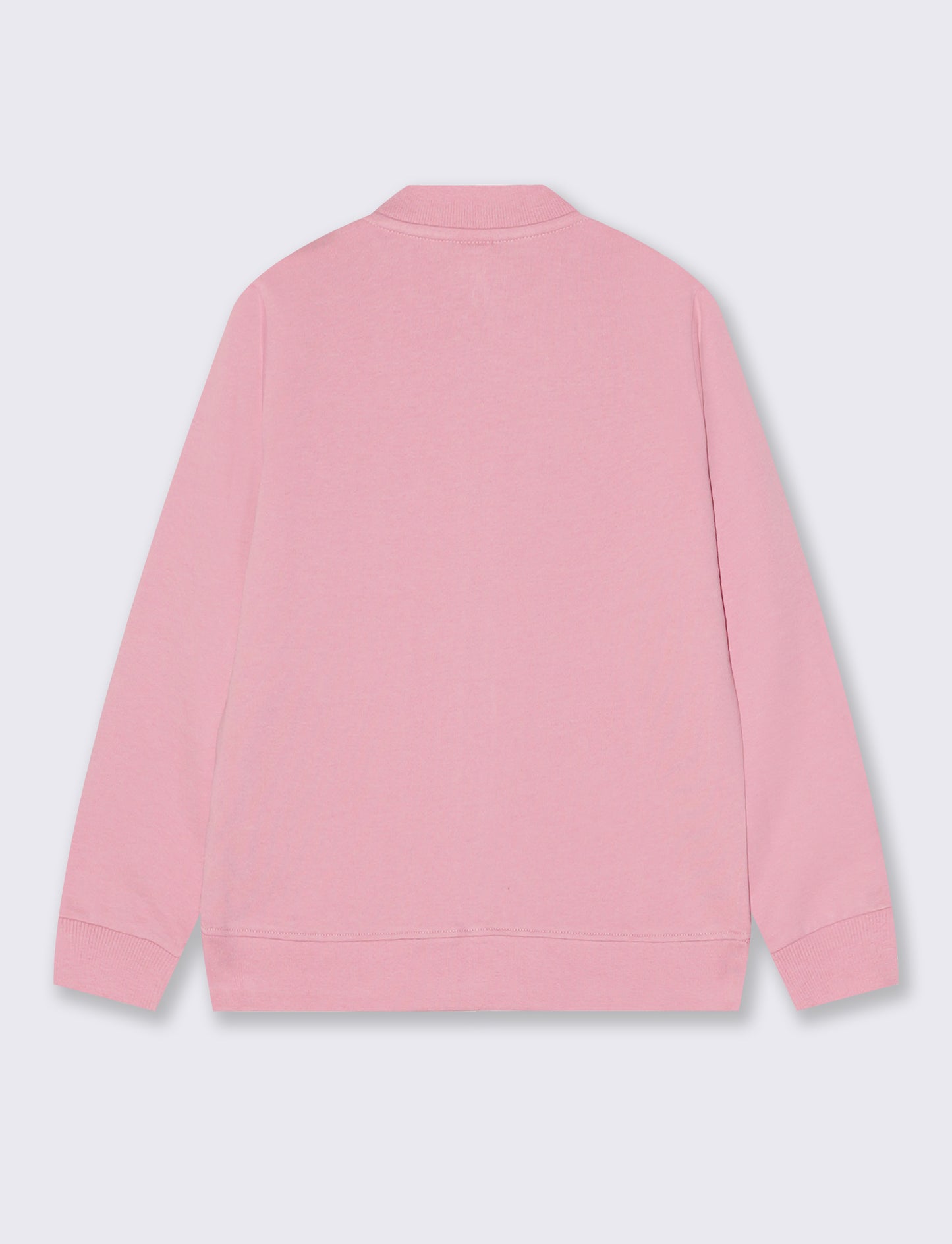 Zip-up hoodie with vibrant pocket - Pink