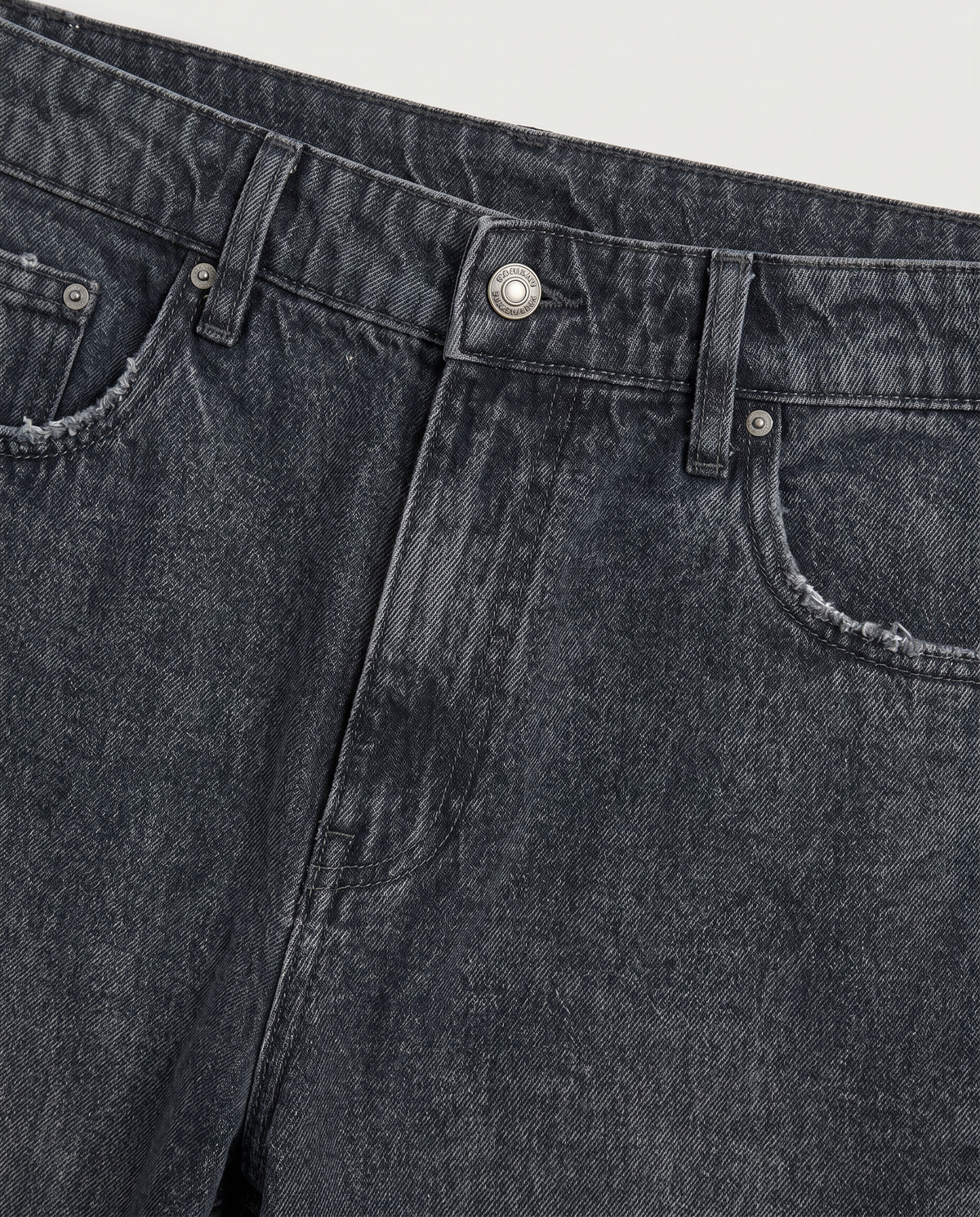 Jeans baggy fit blu scuro effetto slavato - DENIM SCURO