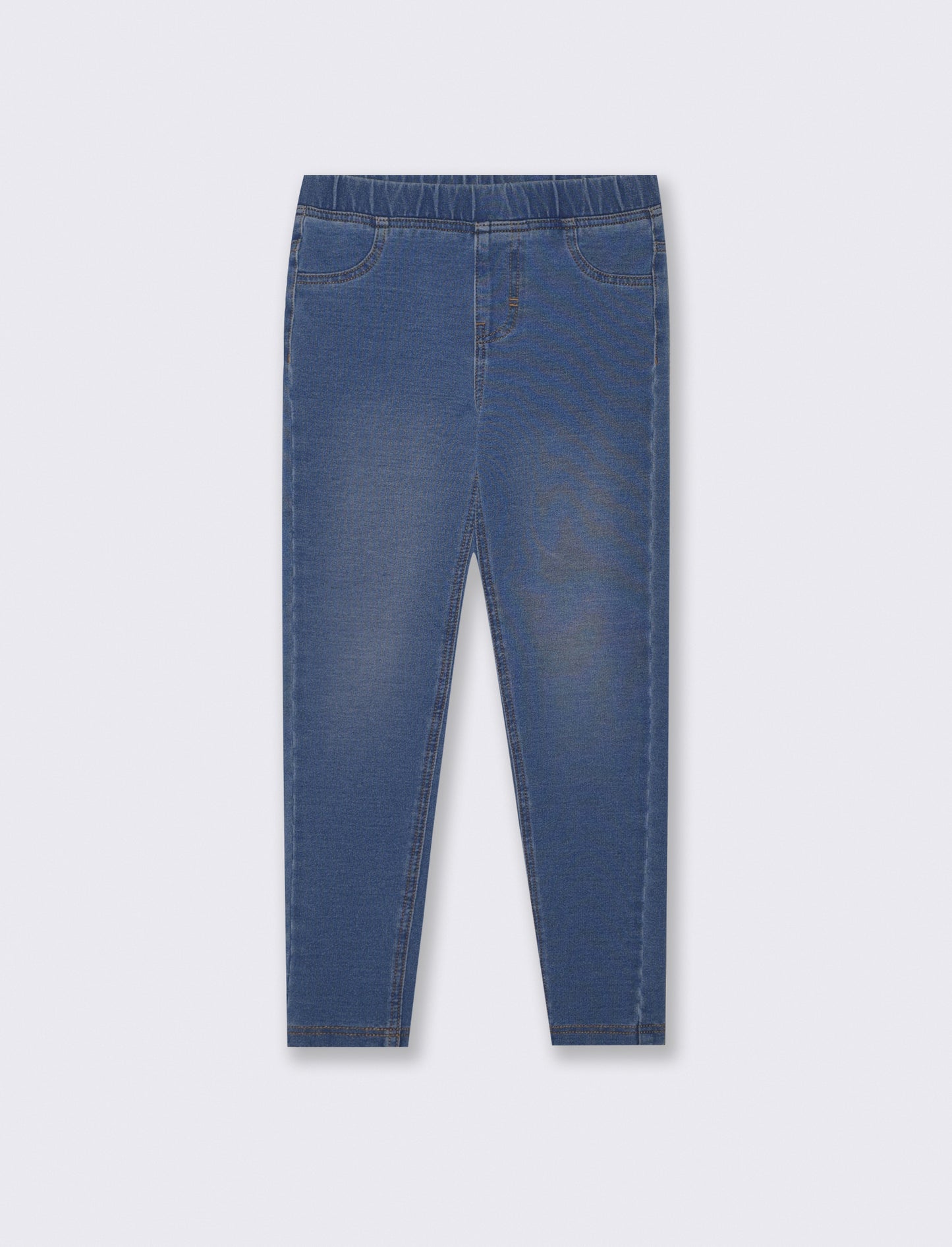 Jeggings in cotone elastico effetto denim - Denim