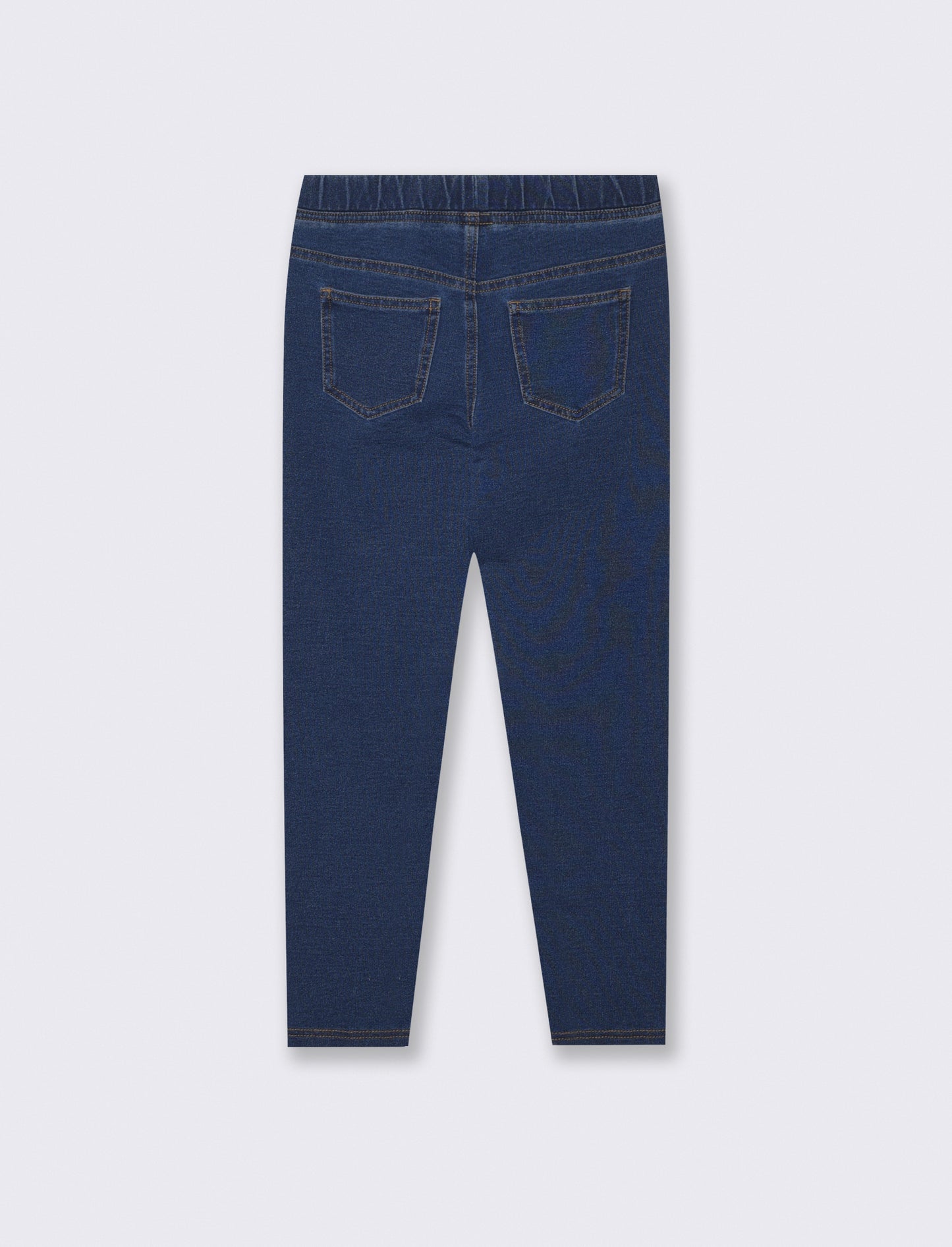 Jeggings in cotone elastico effetto denim - DENIM SCURO