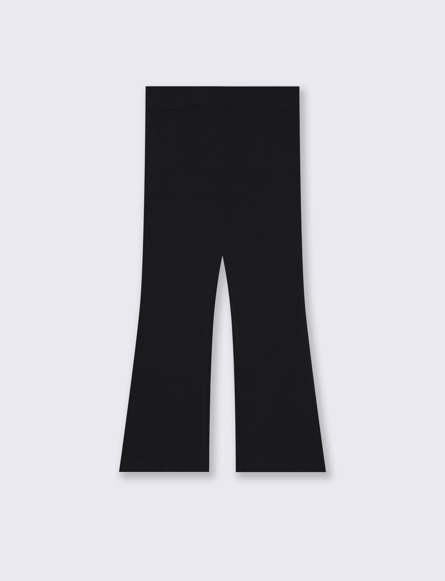 Leggings a zampa in jersey morbido - Nero