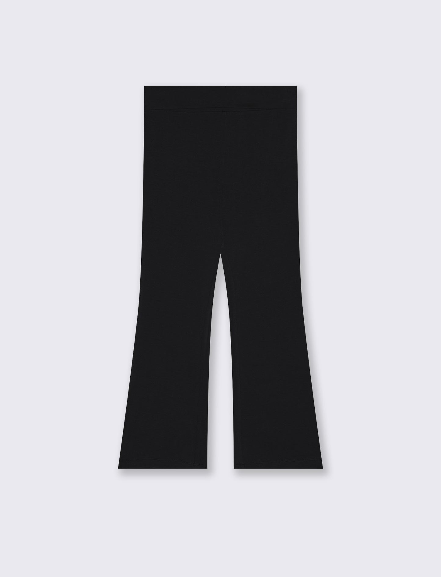 Leggings a zampa in jersey morbido - Nero