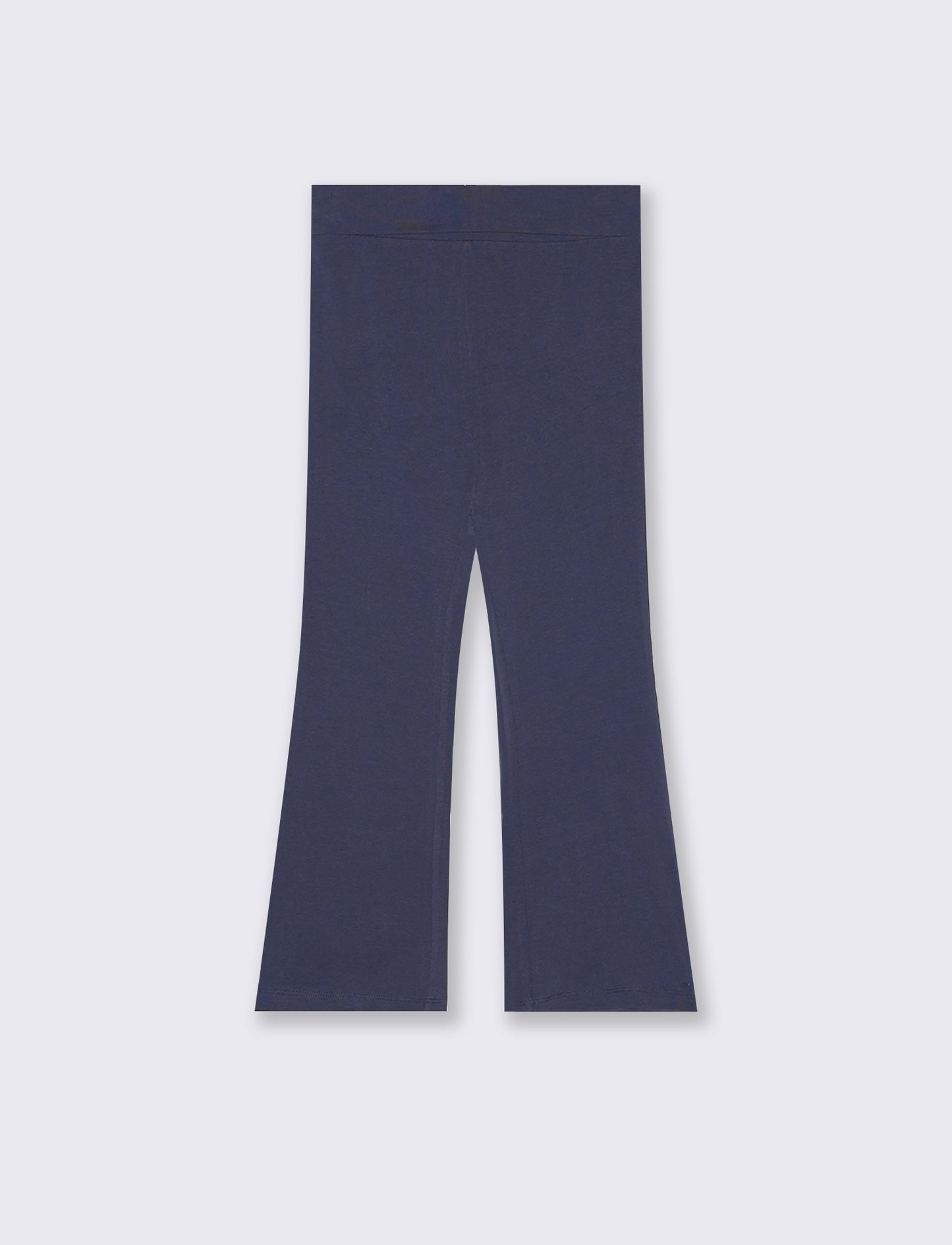 Leggings a zampa in jersey morbido - Blu