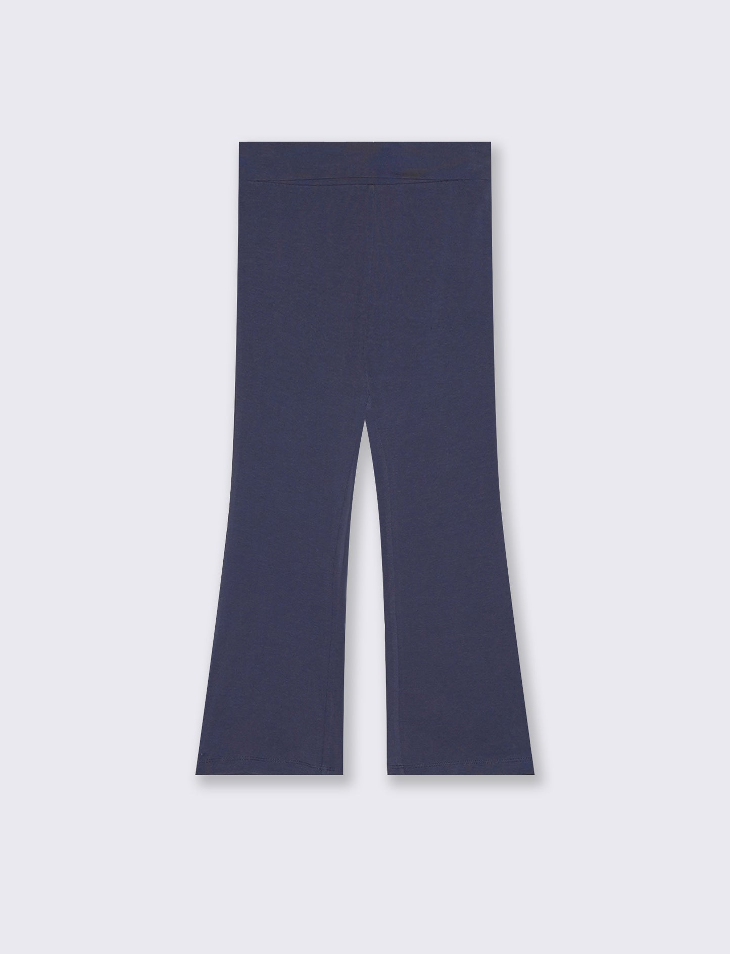 Leggings a zampa in jersey morbido - Blu