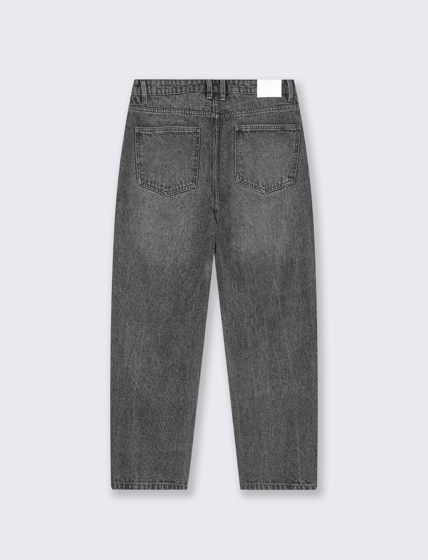 Jeans baggy fit grigio medio slavato - Grigio